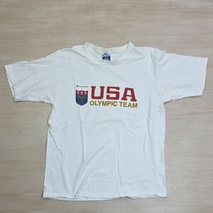 Vintage Atlanta 1996 Champion White Olympic Team Logo ATL Size Large